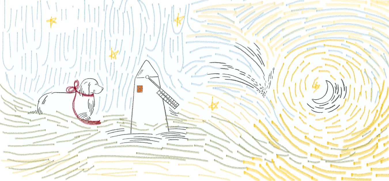 Рисуем в стиле Ван Гога. Занятия для детей 5-6 лет