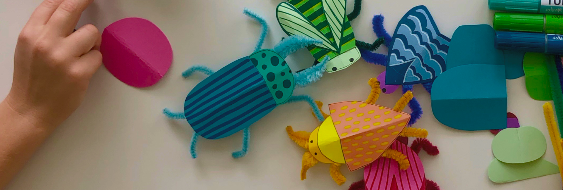 Разноцветные букашки. Занятия для детей 3-4 лет